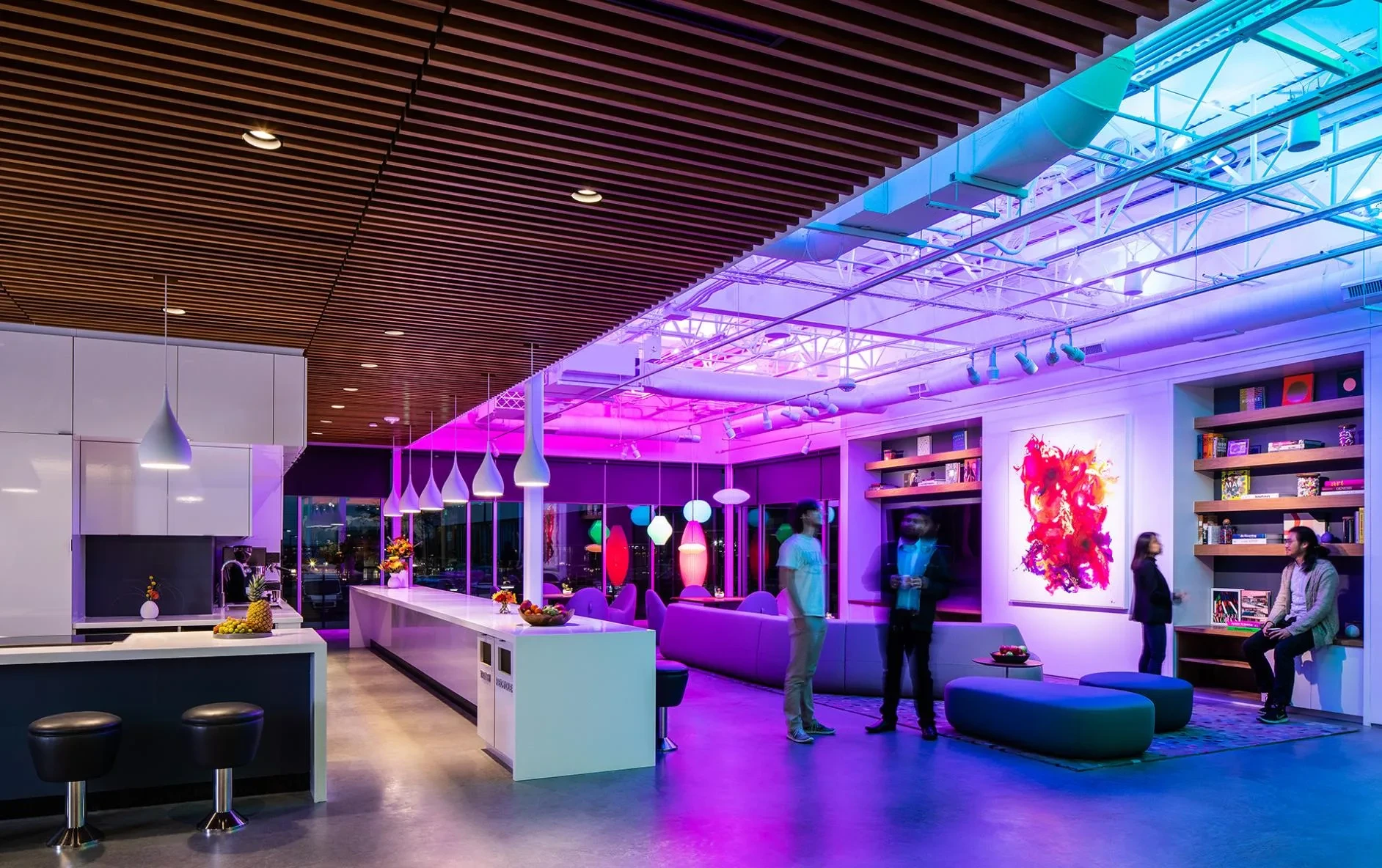 Intelligent lighting design in a modern home